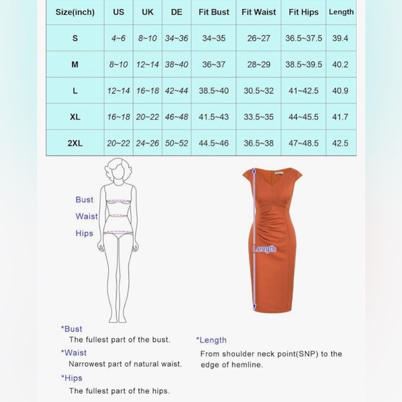 NWT GRACE KARIN Ruched Bodycon Dress, Sz XL - Picture 6 of 6